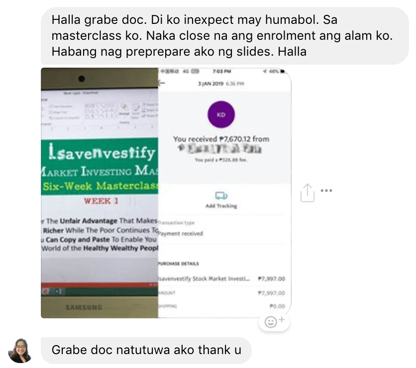 Violy Testimonial enrollee